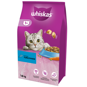 WHISKAS Ξηρή τροφή για γάτες 1+ με τόνο 14kg