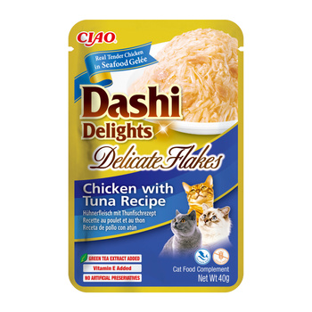 INABA Dashi Delights Νόστιμες νιφάδες κοτόπουλου με τόνο Συνταγή 40g