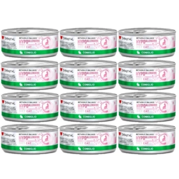 Disugual Υγρή Τροφή για Γάτες Κτηνιατρικής, Υποαλλεργική, για Κουνέλι (ενήλικα) 12x85g