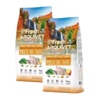 ARQUIVET FRESH - Ημίρρευστη τροφή για σκύλους με γαλοπούλα και ψάρια ωκεανού 2x10 kg