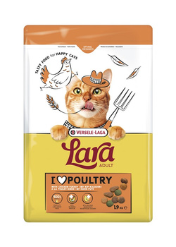VERSELE-LAGA Lara Adult Turkey & Chicken 1.9kg - τροφή για ενήλικες γάτες με κοτόπουλο και γαλοπούλα