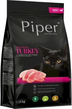 Dolina Noteci Piper Animals με γαλοπούλα για γάτες 3kg
