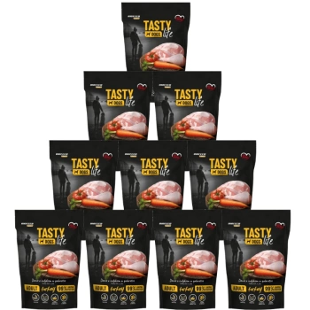 Tasty Dogs Life Πιάτο ζελέ γαλοπούλας 10x500g