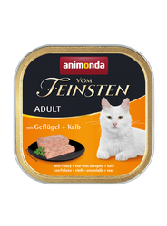 Animonda Vom Feinsten Adult Cat Πουλερικά και μοσχάρι 100g