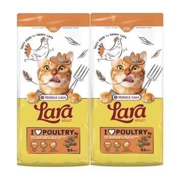 VERSELE-LAGA Lara Adult Turkey & Chicken 2x12.5kg - τροφή για ενήλικες γάτες με γαλοπούλα και κοτόπουλο
