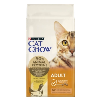 Purina Cat Chow Adult Κοτόπουλο και Ρύζι 15kg