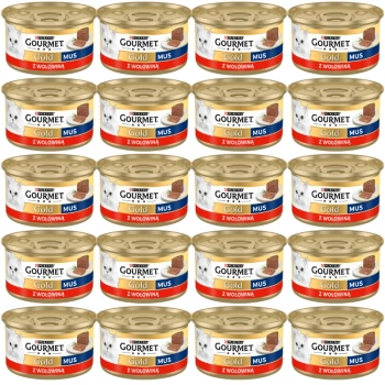 Purina Gourmet Gold Mousse με μοσχάρι 72x85g