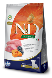 Farmina N&D Pumpkin Grain Free Canine Puppy Mini Lamb&Blueberry 2.5kg