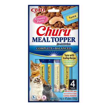 INABA Cat Meal Topper Τόνος με χτένι Συνταγή 4x14 (56g)