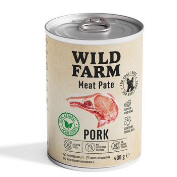 Wild Farm Pate Pork 400g χωρίς γλουτένη για σκύλους