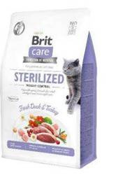 Brit Care Cat Grain-Free Sterilised Weight Control με πάπια και γαλοπούλα 7kg + Δωρεάν έκπληξη