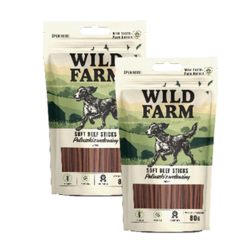 WILD FARM μοσχαρίσια μπαστουνάκια 2x80g λιχουδιές για σκύλους