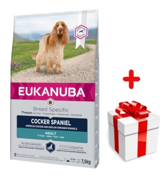 Eukanuba Adult Cocker Spaniel 7.5kg + έκπληξη για σκύλους ΔΩΡΕΑΝ!