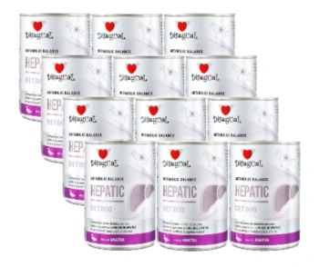 Disugual Karma υγρή τροφή για σκύλους Κτηνιατρική HEPATIC Πάπια (ενήλικες) 12x400g