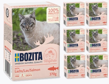 BOZITA Cat Σολομός σε σάλτσα 6x370g