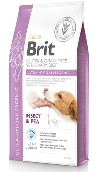 BRIT GF Veterinary Diets Dog Ultra-Hypoallergenic Insect 2x12kg