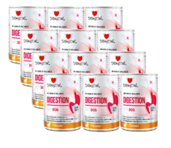 Disugual Karma υγρή τροφή για σκύλους Κτηνιατρική DIGESTION Γαλοπούλα (ενήλικες) 12x400g