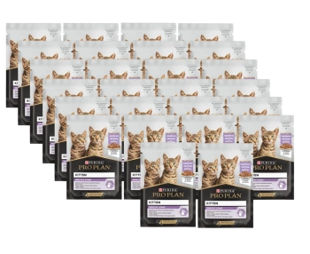 PRO PLAN Nutrisavour Kitten Food τρυφερά κομμάτια με γαλοπούλα σε σάλτσα 26x85g