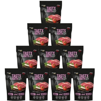 Tasty Dogs Life Μοσχαρίσιο πιάτο ζελέ 10x500g