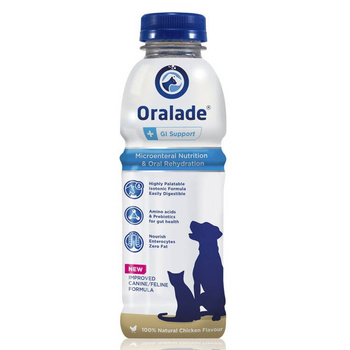 Livisto ORALADE GI SUPPORT 500 ML ηλεκτρολύτες με πρεβιοτικό για σκύλους και γάτες