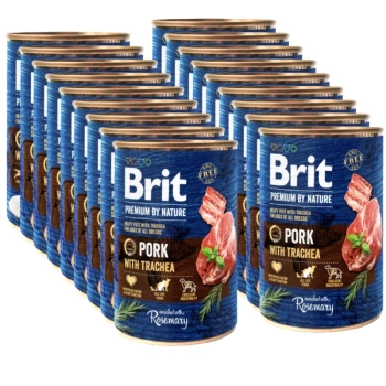 Brit Premium by Nature Pork with Trachea 18x400g