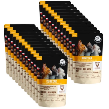 PetRepublic Ψιλοκομμένα κομμάτια σε λεπτή σάλτσα κοτόπουλου 12x100g (6+6 Gratis)