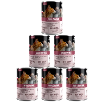 PetRepublic Φέτες βοδινού κρέατος σε λεπτή σάλτσα 6x400g