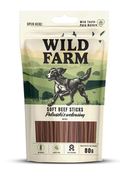 WILD FARM μοσχαρίσια μπαστουνάκια 80g λιχουδιές για σκύλους