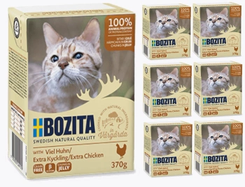 BOZITA Cat Κοτόπουλο ψιλοκομμένο σε ζελέ 6x370g