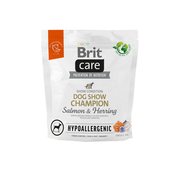 BRIT CARE Dog Υποαλλεργιογόνο σκύλος Show Champion Σολομός & ρέγγα 1kg
