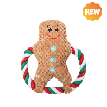 UNIQ PETS ΠΛΟΥΣΙΟ ΠΑΙΧΝΙΔΙ ΓΙΑ ΣΚΥΛΟΥΣ SQUEAKIES δακτυλιοειδές παιχνίδι με σφυρίχτρα 20×20cm