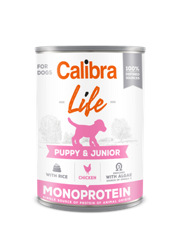 CALIBRA Dog Life Puppy & Junior Κοτόπουλο 400g