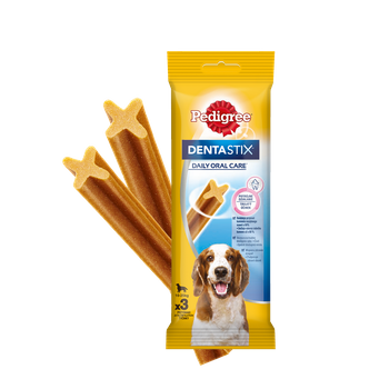 PEDIGREE DentaStix (μεσαίες ράτσες) οδοντιατρικές λιχουδιές για σκύλους 3 τεμάχια - 77 γρ.