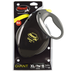 Flexi Giant XL λουρί 8m Μέχρι 75kg Κίτρινο Νέον