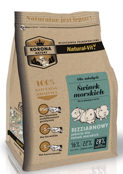 KORONA NATURY Natural-Vit τροφή για ινδικά χοιρίδια junior 750g