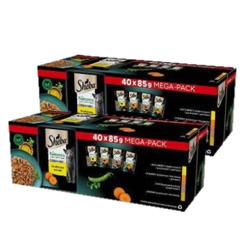 Sheba Nature's Collection Πουλερικά ζελέ με γεύση ζελέ - υγρή τροφή για γάτες 80x85g