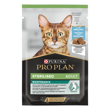 Purina Pro Plan Sterilised με μπακαλιάρο για γάτες 75g