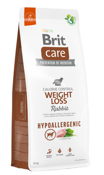 BRIT CARE Dog Hypoallergenic  Weight Loss Rabbit 12kg + Δωρεάν έκπληξη!