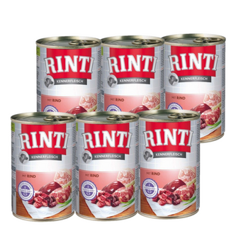 Rinti Kennerfleisch Rind υγρή τροφή για σκύλους - βόειο κρέας 6x400g