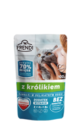 Κομμάτια Frendi σε λεπτή σάλτσα με κουνέλι 100g