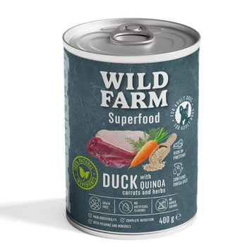 Wild Farm Superfood Duck 400g τροφή για σκύλους χωρίς σιτηρά