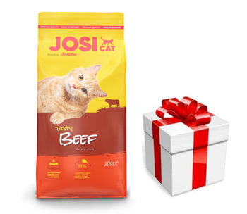 JosiCat Josera Tasty Beef 10kg + έκπληξη δωρεάν!