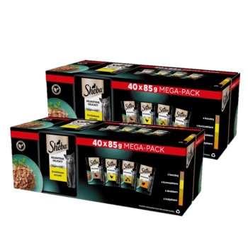 Sheba Delicacy Πουλερικά με γεύση ζελέ - υγρή τροφή για γάτες 80x85g