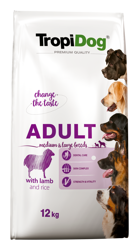 Tropidog Premium Adult Medium & Large Breed Αρνί με ρύζι 12kg