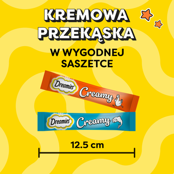 DREAMIES Κρεμώδες με κοτόπουλο και σολομό 12x10g