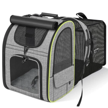 Pet μεταφορέα / σακίδιο πλάτης επεκτάσιμο μεγάλο xl premium