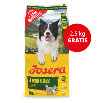 JOSERA Ενήλικη Κρέας με Αρνί & Ρύζι 12,5+2,5kg
