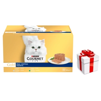 Purina Gourmet Gold Τροφή για γάτες 48 x 85 g  + δωρεάν έκπληξη για τη γάτα