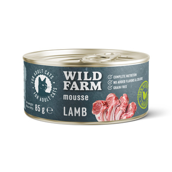WILD FARM Mousse Lamb 85g - μους χωρίς σιτηρά για γάτες