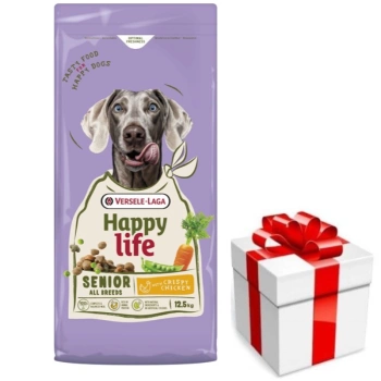 VERSELE-LAGA Happy Senior με Κοτόπουλο 12,5kg - τροφή για ηλικιωμένους σκύλους με κοτόπουλο + ΕΚΠΛΗΞΗ ΓΙΑ ΤΟΝ ΣΚΥΛΟ